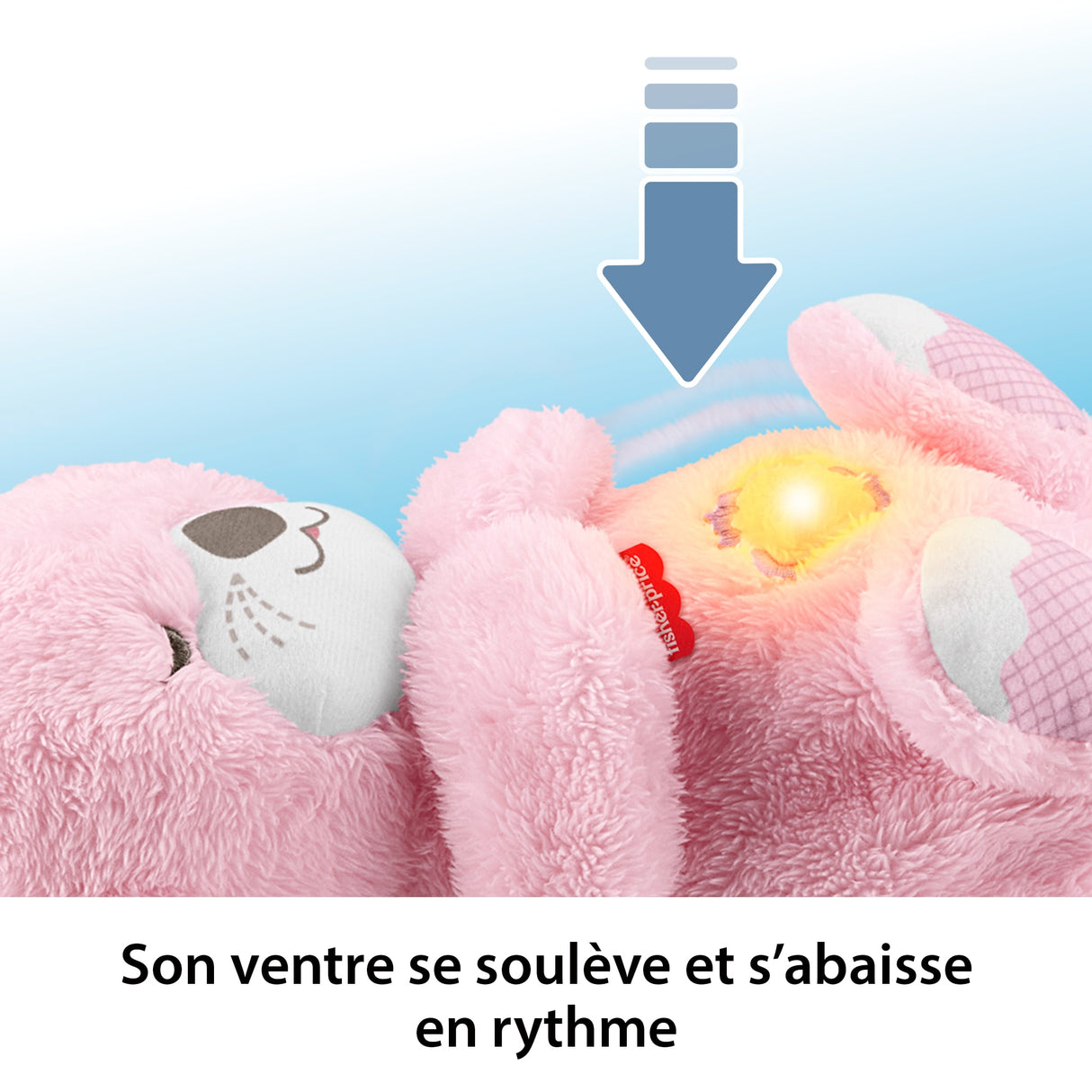 Fisher-Price - Ma Loutre Câlins Bonne Nuit - Peluche et veilleuse - Rose - Fisher-Price - JLJ33