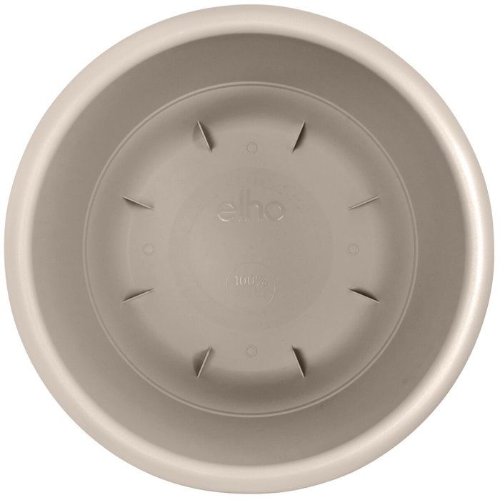 Pot de fleur rond - ELHO - Amiga Rond 55 - 55 L - Ø 55 x H 51 cm - Beige - Extérieur