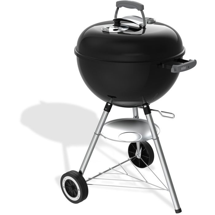 Barbecue a charbon - Weber - Original Kettle - Ř47 cm - Thermometre intégré - Acier émaillé - Clapet d'aération - 6 couverts - Noir