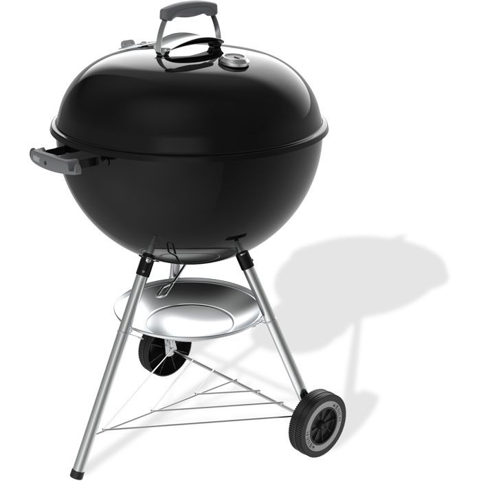 Barbecue a charbon - Weber - Original Kettle - Ř57 cm - Thermometre intégré - Acier émaillé - Clapet d'aération - 9 couverts -Noir