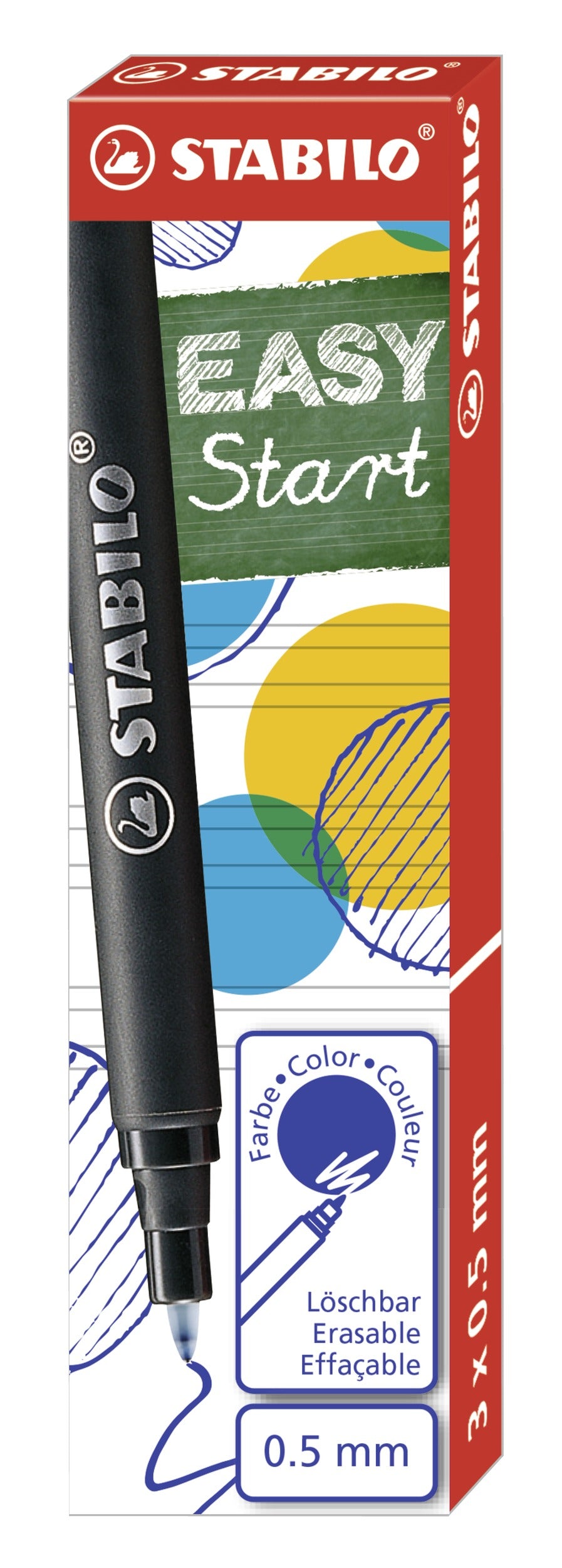 Lot de 3 recharges Stabilo pour EasyOriginal (Bleu)