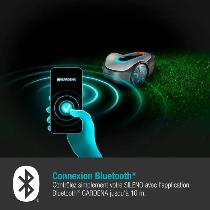Tondeuse robot connectée Bluetooth GARDENA SILENO Minimo 500 (15202-26 )- 500m˛