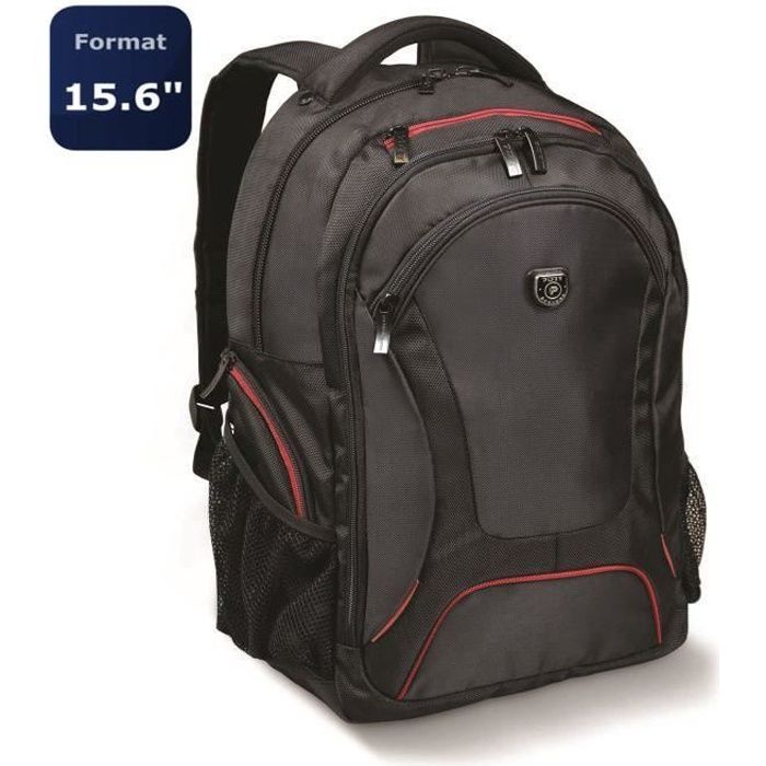 Sac a dos PC - PORT DESIGNS - Pour ordinateur portable COURCHEVEL - 20 litres - 15.6/16 pouces - Noir
