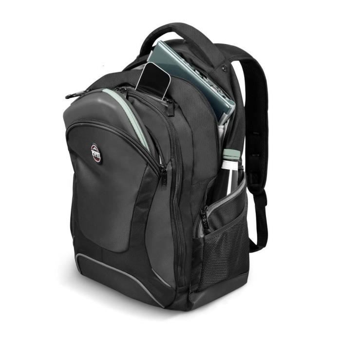 Sac a dos PC - PORT DESIGNS - Pour ordinateur portable COURCHEVEL - 20 litres - 15.6/16 pouces - Noir