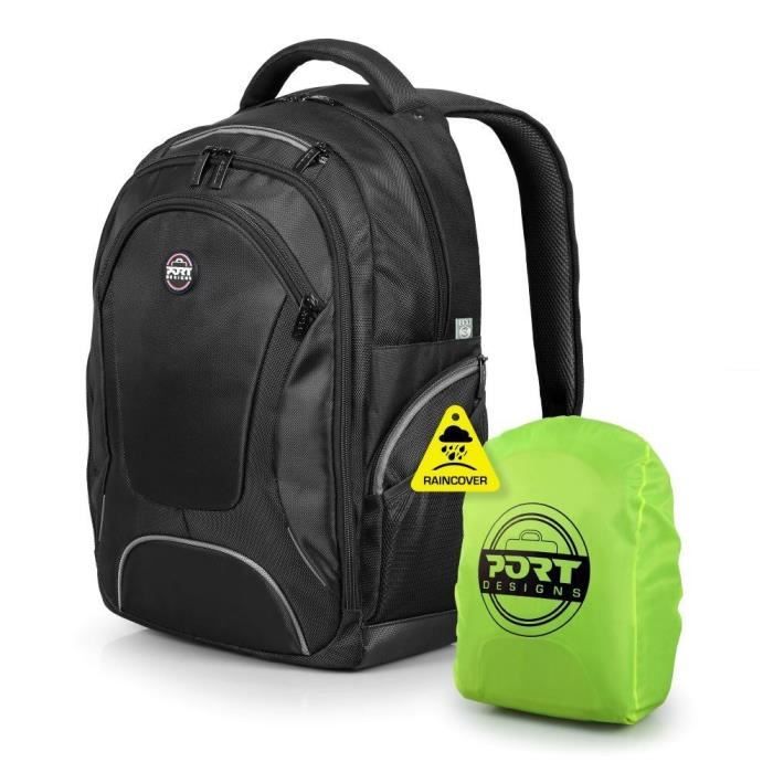 Sac a dos PC - PORT DESIGNS - Pour ordinateur portable COURCHEVEL - 20 litres - 15.6/16 pouces - Noir
