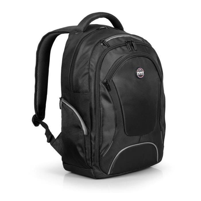 Sac a dos PC - PORT DESIGNS - Pour ordinateur portable COURCHEVEL - 20 litres - 15.6/16 pouces - Noir