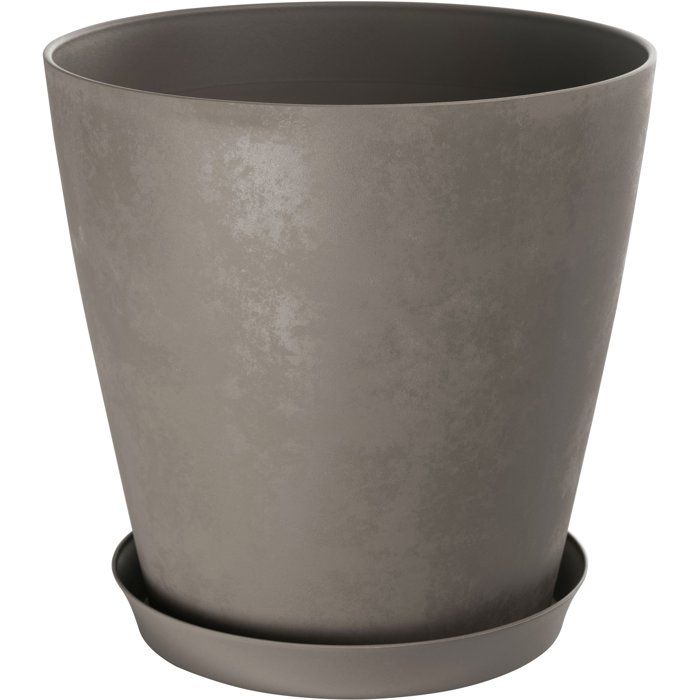 Pot de fleurs rond - GARDEN ID - Swing Cone - Ø 35 - 23 L - H 34 cm - Tourbe