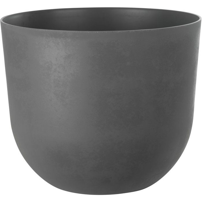 Pot de fleurs rond - GARDEN ID - Swing Rond - Ø 30 - 13 L - H 25 cm - Gris