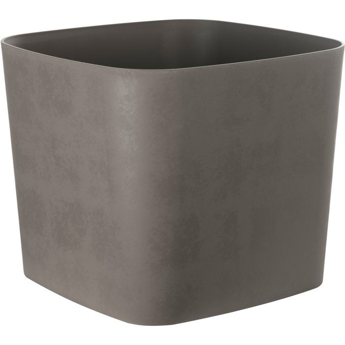 Pot de fleurs carré - GARDEN ID - Swing Carré - 36 L - 40 x 40 h 32 cm - Tourbe