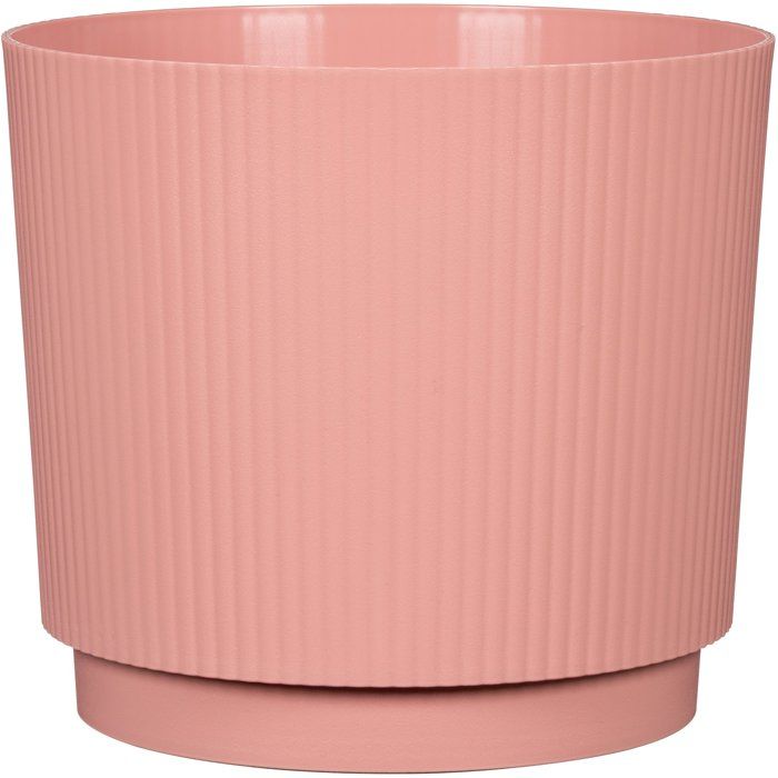 Cache-pot rond - GARDEN ID - Lino - Ø 25 - 7 L - H 22 cm - Rose