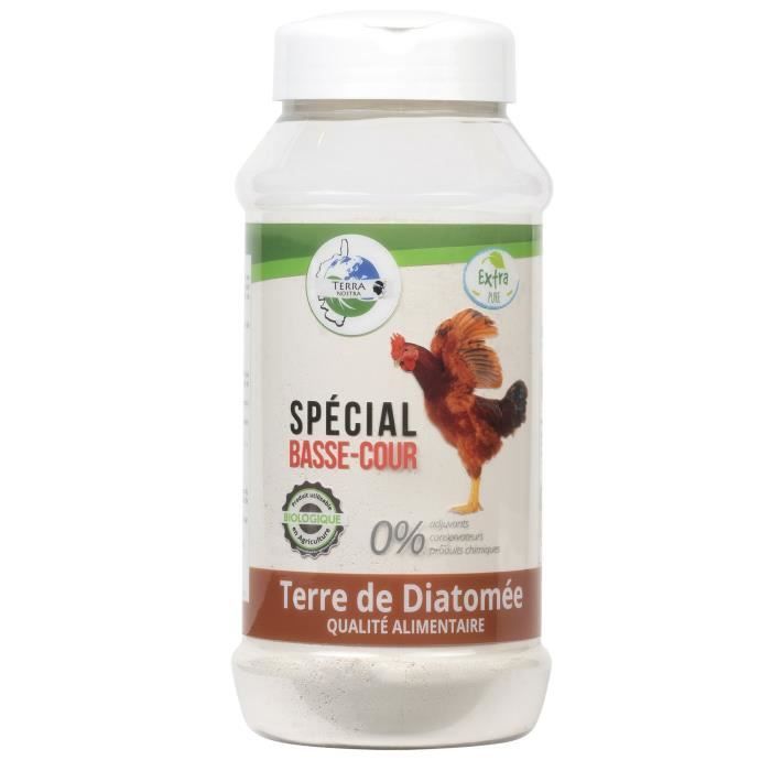 TERRA NOSTRA - Terre de Diatomée Spéciale Basse Cour - 161407 - Qualité Alimentaire - Poudreuse 300 g