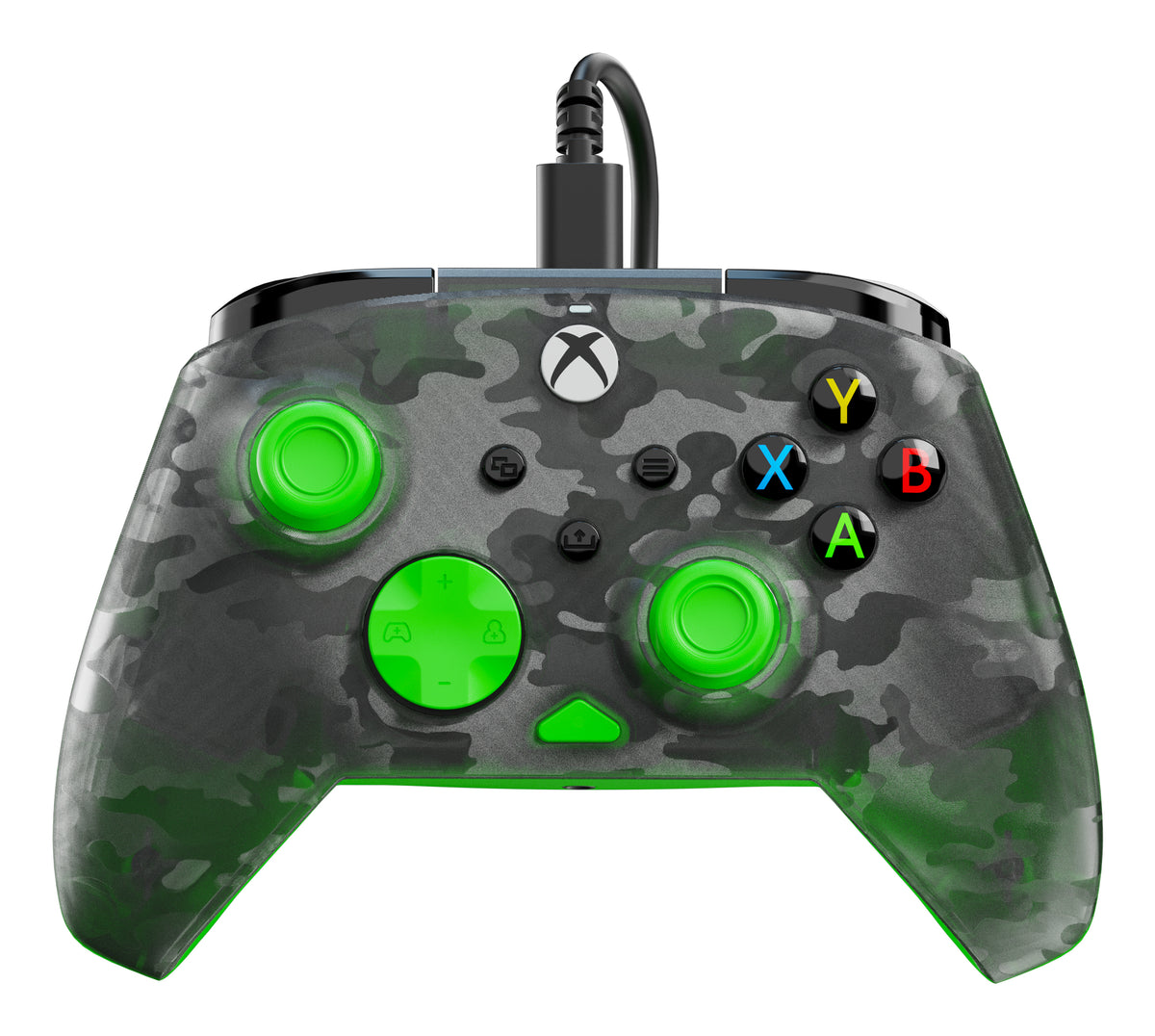 Manette de jeu - Xbox Series X|S, Xbox One et PC - Rematch Core - RGB - Filaire - Camouflage Noir / Vert - TURTLE BEACH