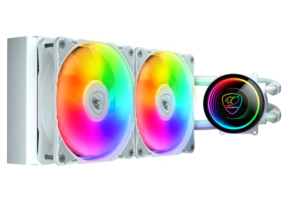 Kit Watercooling AIO Cougar Poseidon Elite RGB - 240mm (Blanc)