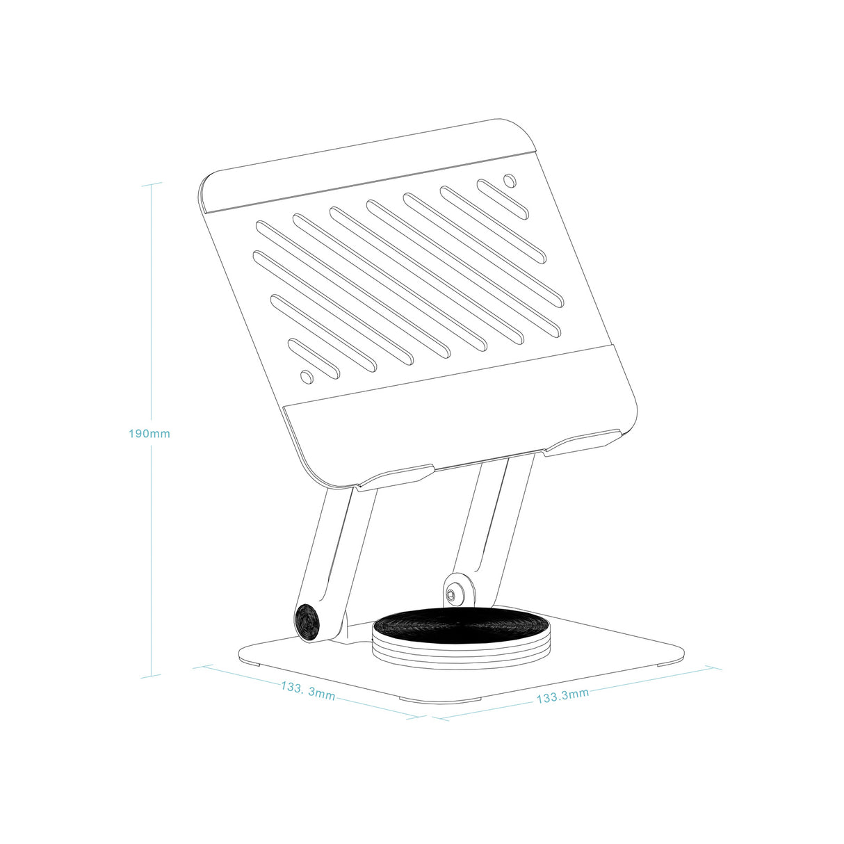 Support tablette universel sur pied Tooq NARVI-G (gris)