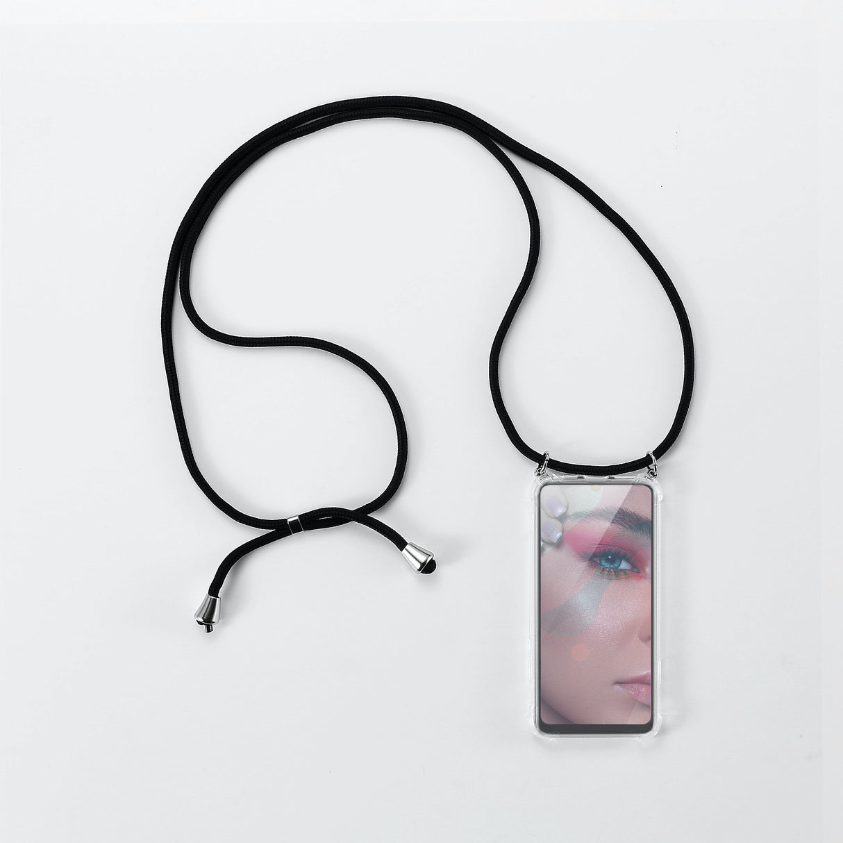 We coque de protection AVEC TOUR DE COU APPLE IPHONE 6/7/8/SE 2020 Noir