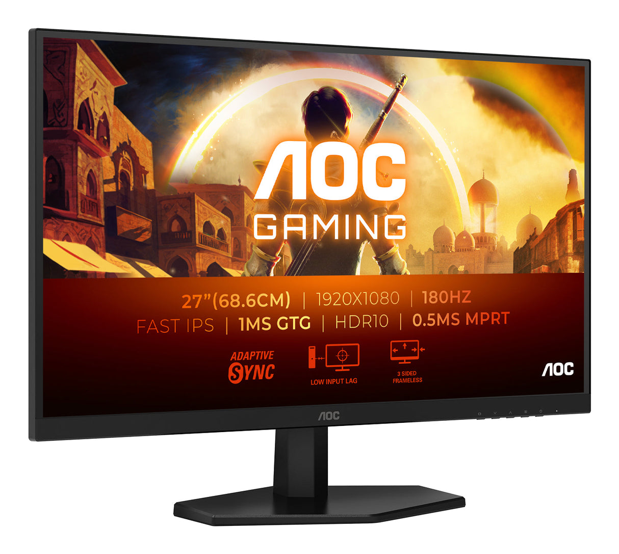 Ecran 27" AOC Gaming G4 27G42E Full HD 180Hz (Noir)