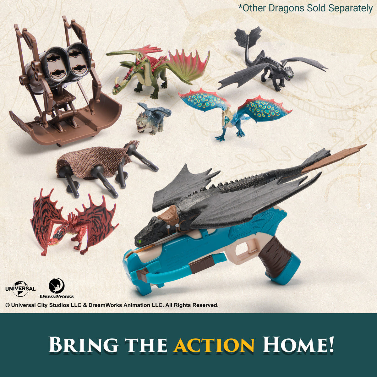 Dragon - Coffret mini figurines - Chasseur de dragons - des 4 ans - Dreamworks Dragon