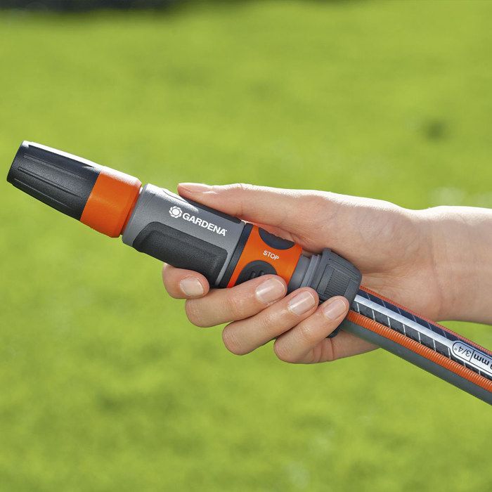 Raccord d'arrosage Aquastop GARDENA pour tuyau Ř19mm - Anti écoulement d'eau - Power Grip - Garantie 5 ans