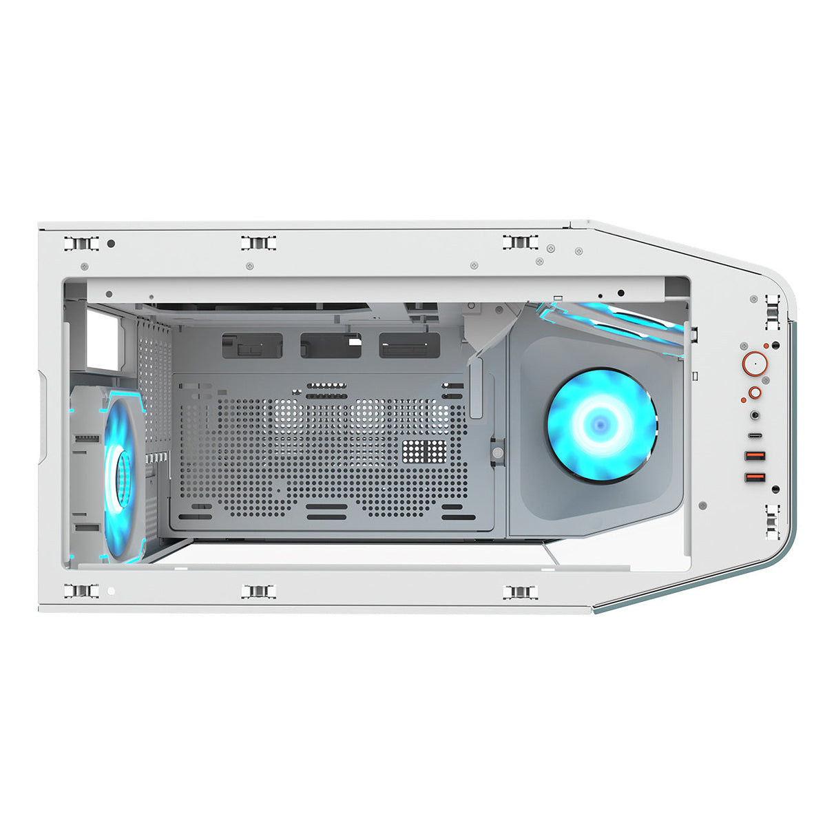 Boitier Moyen Tour E-ATX Cougar FV270 RGB avec panneaux vitrés (Blanc)