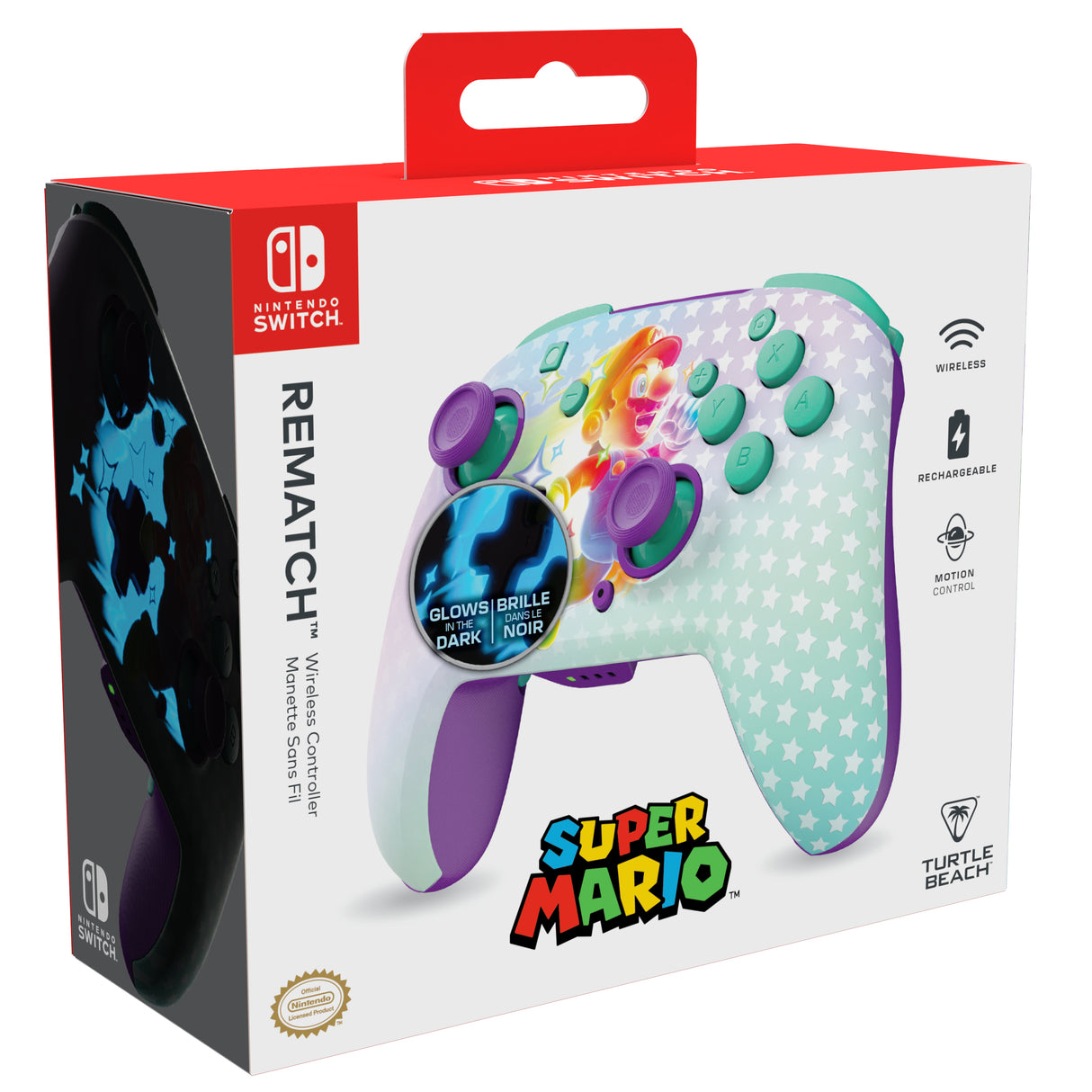 Manette gaming sans fil pour Nintendo Switch™ - TURTLE BEACH - TBC-8101-95 - Rematch™ Invincible Mario