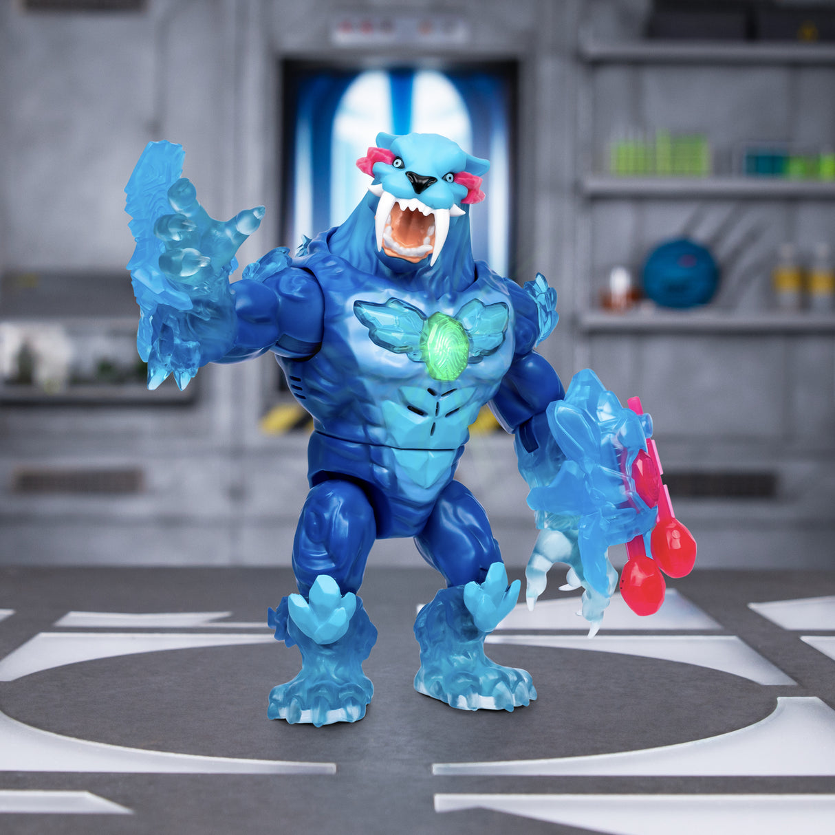 Cryo Lab - MOOSE TOYS - Mr. Beast Lab - 18 cm, 30 Lumieres et Sons, 2 Fauves a Collectionner