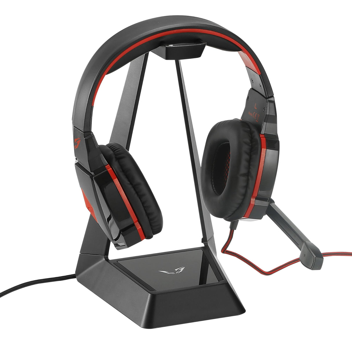WE Gamium support universel pour casque / micro-casque gamer avec LEDs RGB, Hub
