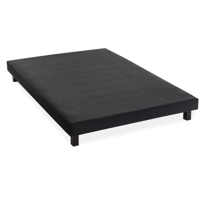 DEKO DREAM Ensemble matelas + sommier bois massif 160 x 200 - 700 ressorts ensachÈs - Medium - HOTEL SANIPUR