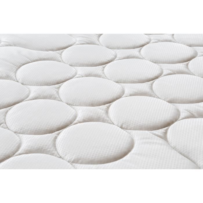 Ensemble Matelas + sommier 140x190 cm - 580 Ressorts ensachÈs - 5 zones de confort - 19 cm - Ferme - DEKO DREAM Springmax