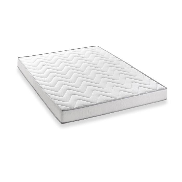 DEKO DREAM Ensemble Memoflex Matelas 140 x 190 cm + sommier - 5 zones et mÈmoire de forme - 16 cm