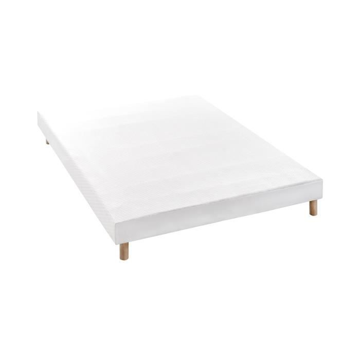Ensemble matelas + sommier 160 x 200 cm - Ressorts - 7 zones - 19 cm - …quilibrÈ - DEKO DREAM DÈtente