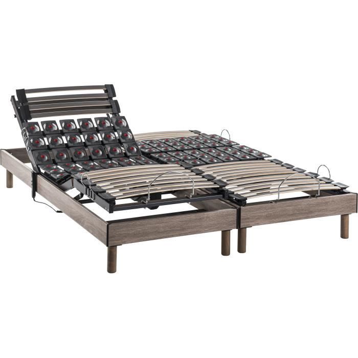 Ensemble relaxation Èlectrique PHYSIOMAX - matelas + sommiers 2x90x200 cm - Ressorts ensachÈs - DEKO DREAM ERGO 6