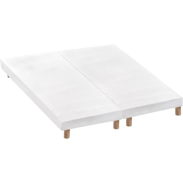 Ensemble matelas 180x200 cm + sommiers 2x90x200 cm - Ressorts ensachÈs - 7 zones - 27 cm - …quilibrÈ - DEKO DREAM DÈtente
