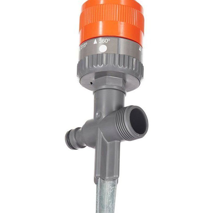 GARDENA Arroseur circulaire Vario Comfort Surface 225m² max Portée 8.5m max Crans arrosage 45-360° Garantie 5 ans (1949-20)