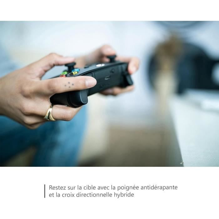 Manette de jeu + câble USB-C - Xbox - Sans fil - Noir