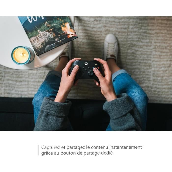 Manette de jeu + câble USB-C - Xbox - Sans fil - Noir