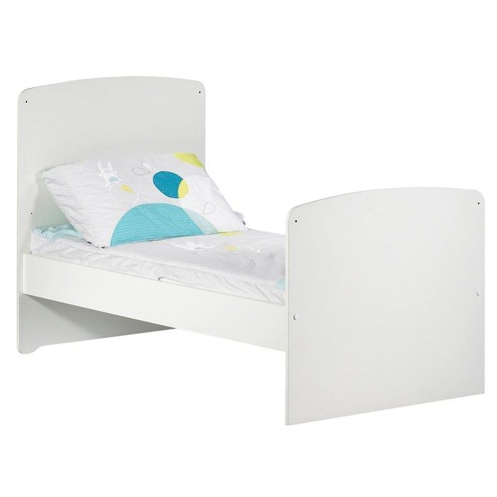 Lit Èvolutif - 140x70cm - Babyprice Basic - En bois blanc