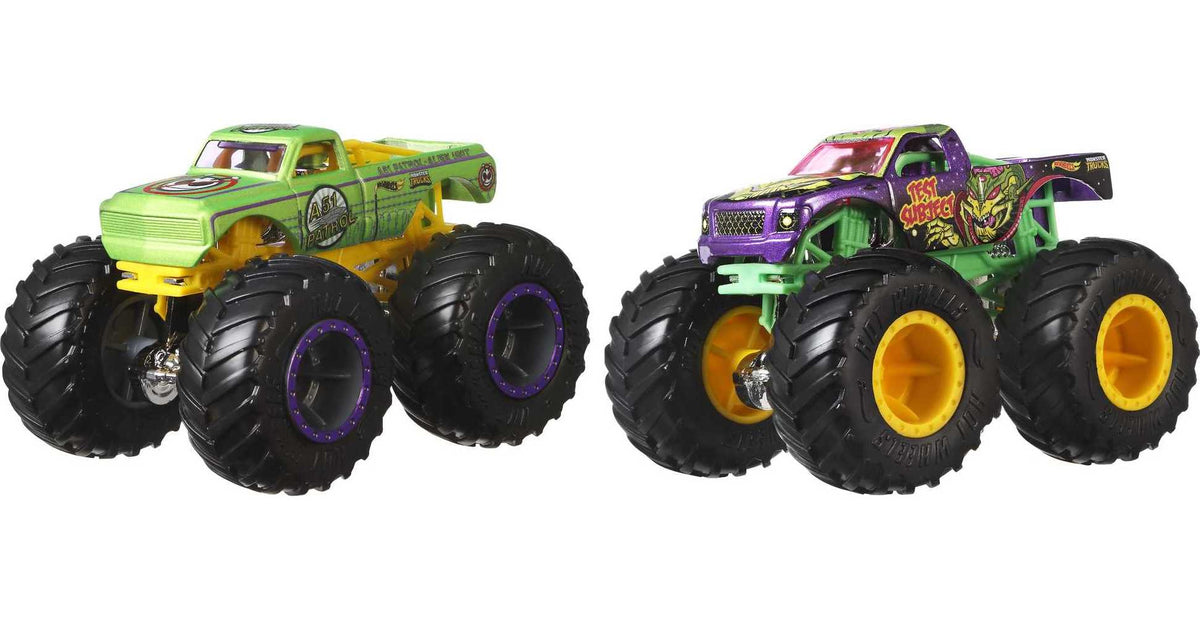 Hot Wheels - Coffret 2 véhicules Monster Truck Double Démolition - Petites Voitures - 3 ans et + FYJ64