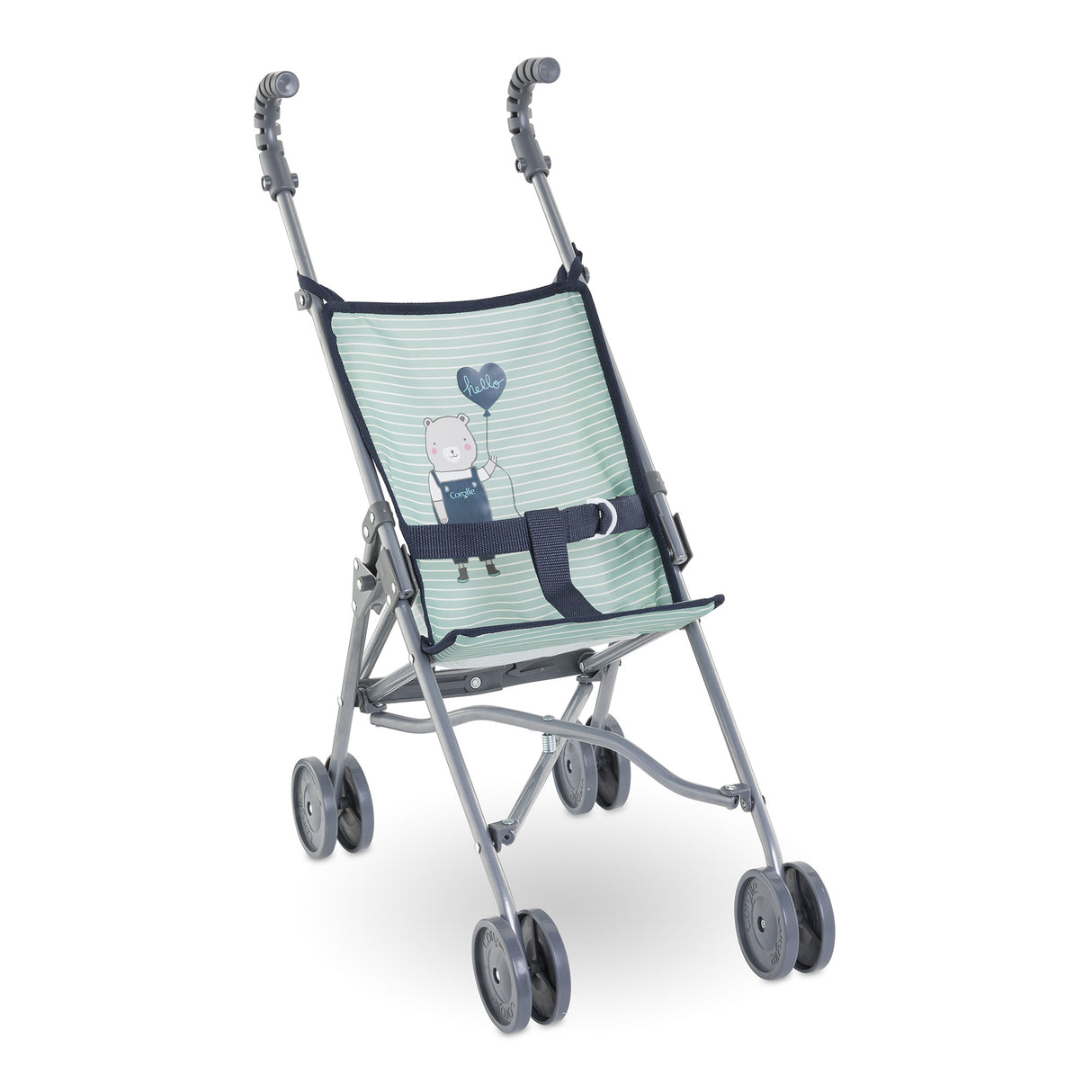 Poussette canne - COROLLE - Sauge - Légere - Pliable - Pour poupons 36/52 cm