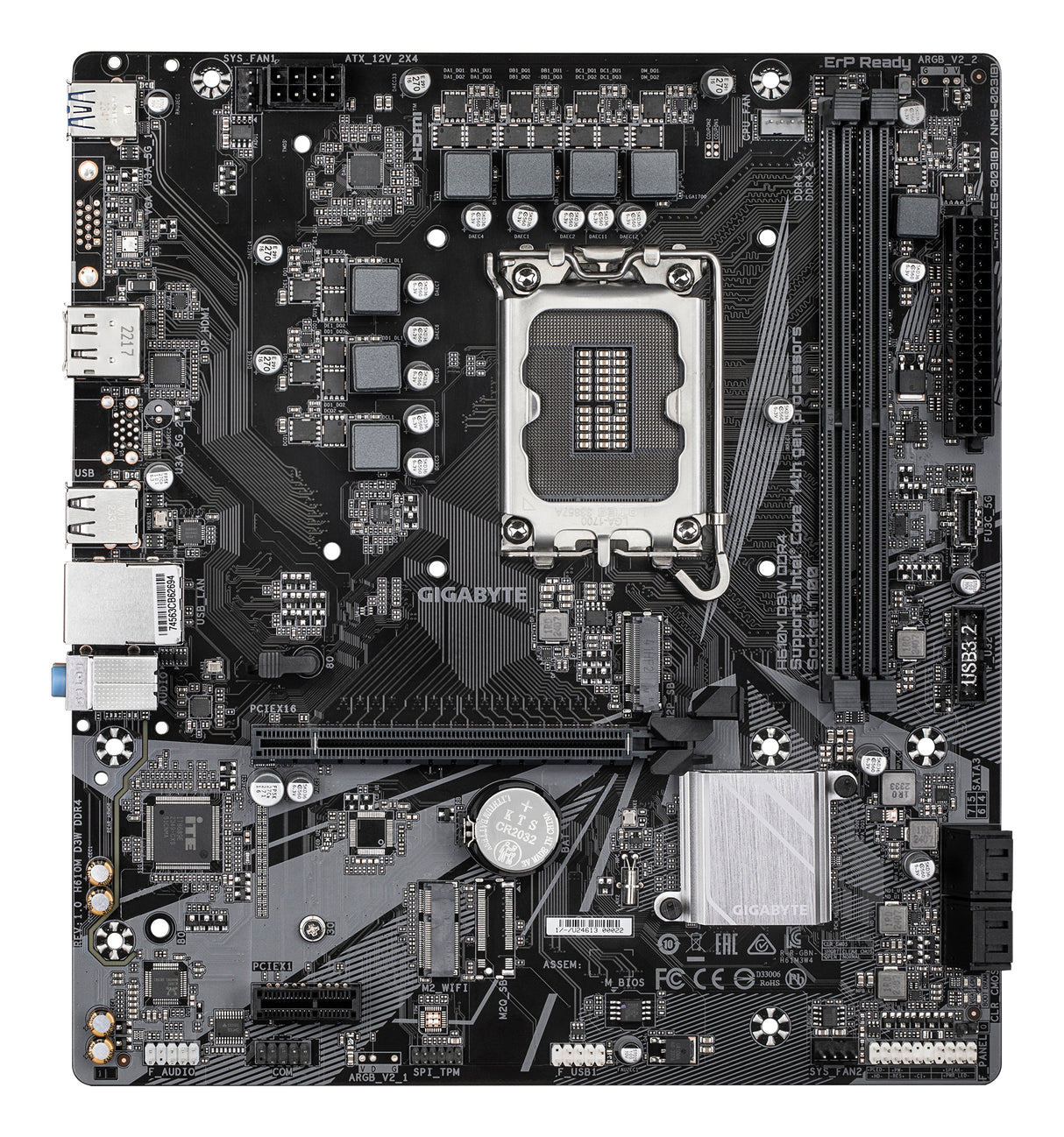 Carte mere - GIGABYTE - H610M D3W DDR4 - Format Micro-ATX - Chipset Intel H610 - DDR4