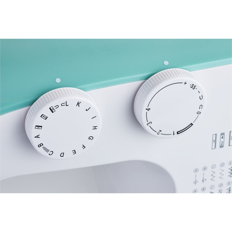 Machine ŕ Coudre - MEDION - SM 60 - 62W - 24 Points + Points Doubles - 700 tr/min - LED - Turquoise