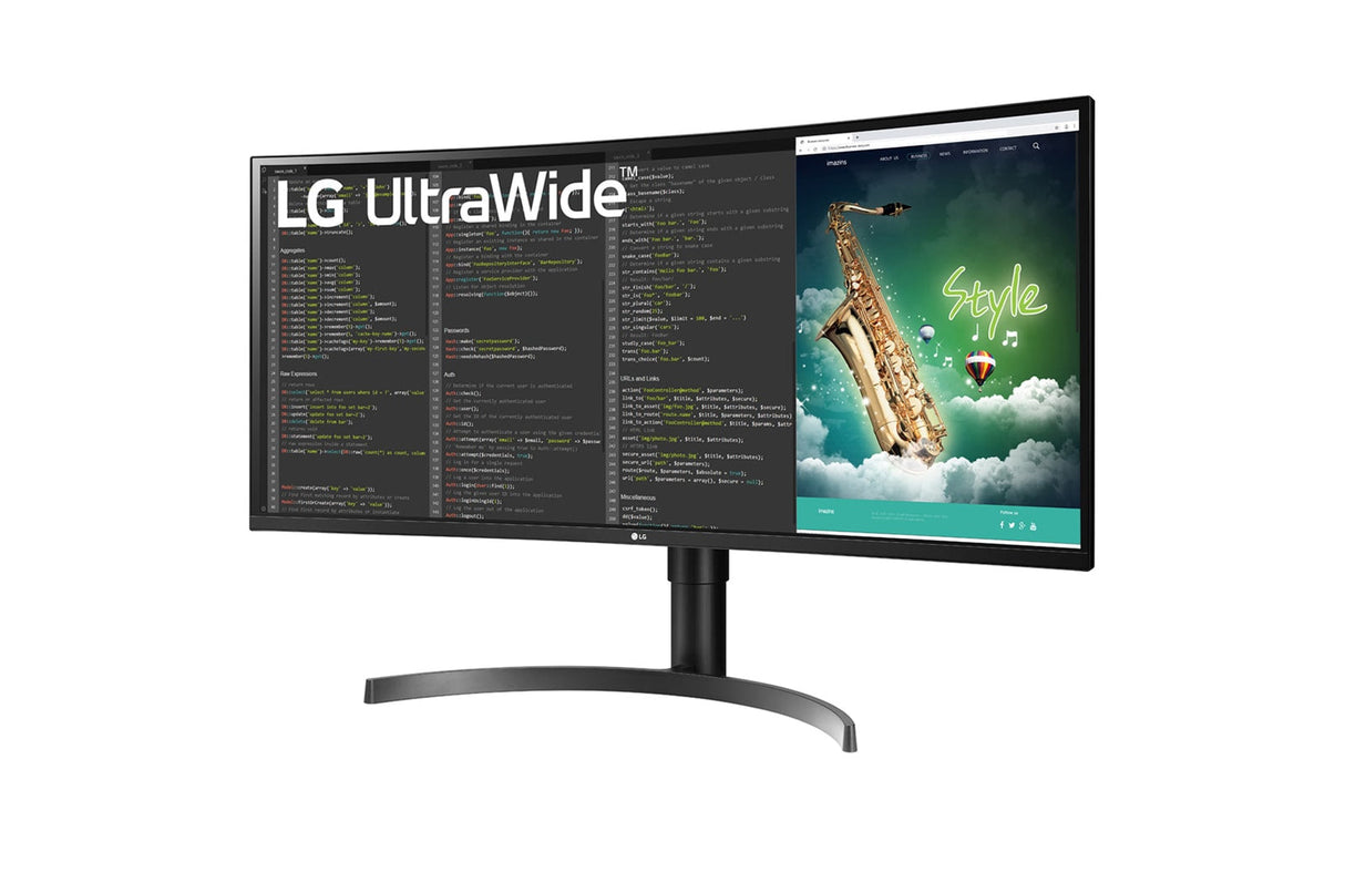 Ecran incurvé 35" LG UltraWide 35WN75CP-W UWQHD 100Hz (Noir)