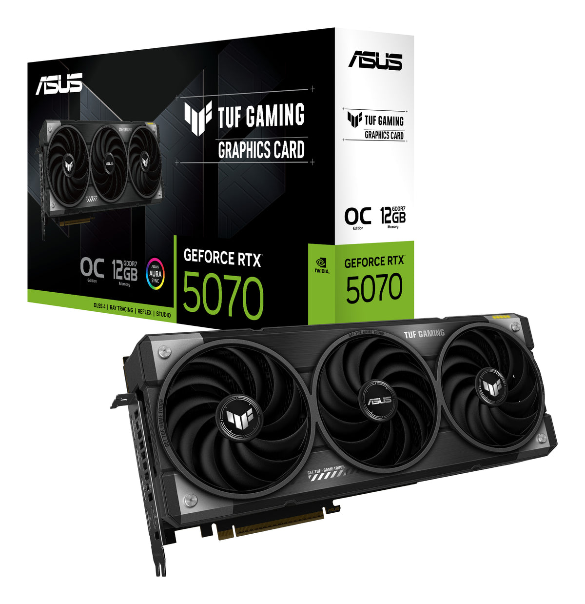 Carte Graphique - Asus - TUF Gaming GeForce RTX 5070 - 12 Go GDDR7 - PCIe 5.0 - HDMI, DisplayPort