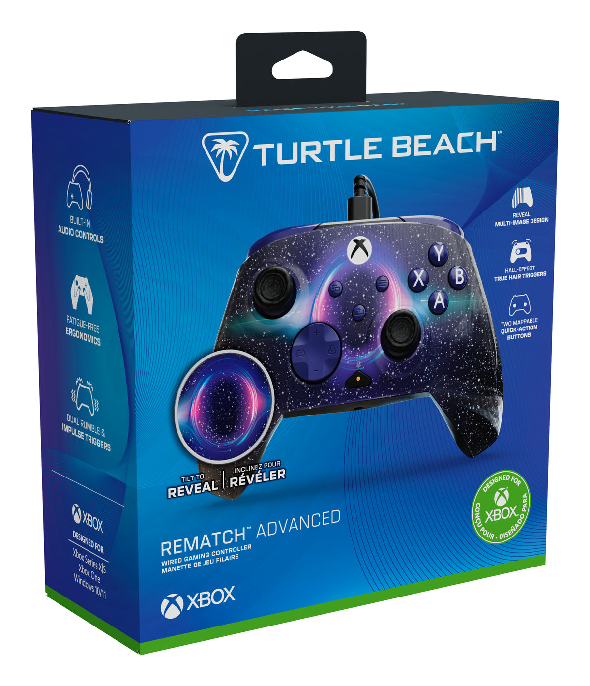 Manette de jeu - Xbox - Rematch Advanced - Filaire - Dark Cosmos - Compatible PC - Turtle Beach