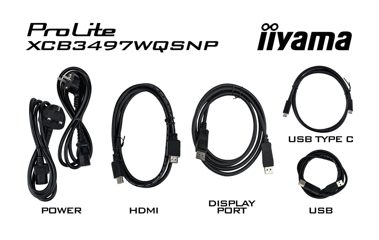 Ecran incurvé 34" Iiyama ProLite XCB3497WQSNP-B1 UWQHD 120Hz (Noir)