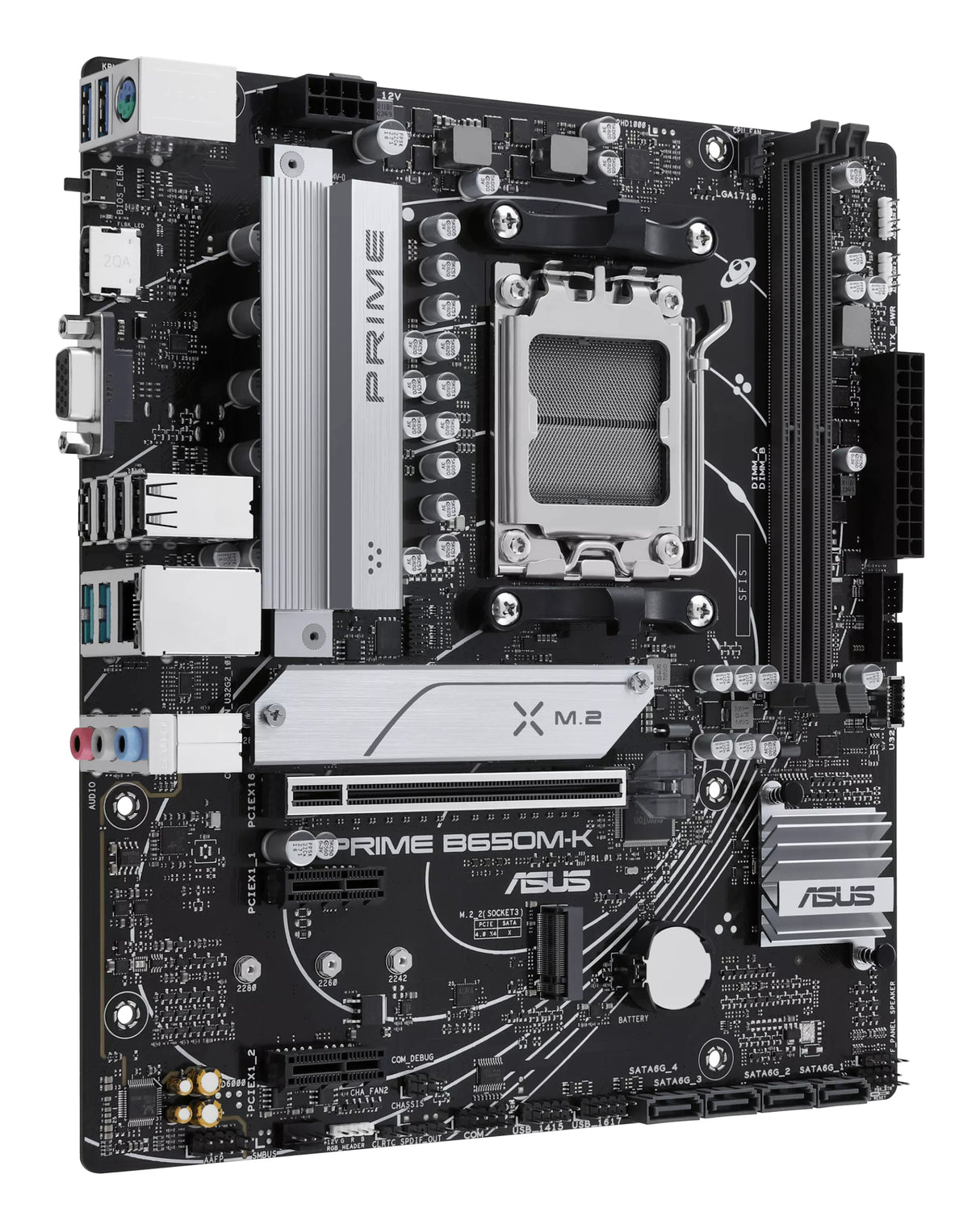 Carte mere - ASUS - PRIME B650M-K - AMD B650 - Emplacement AM5 micro ATX