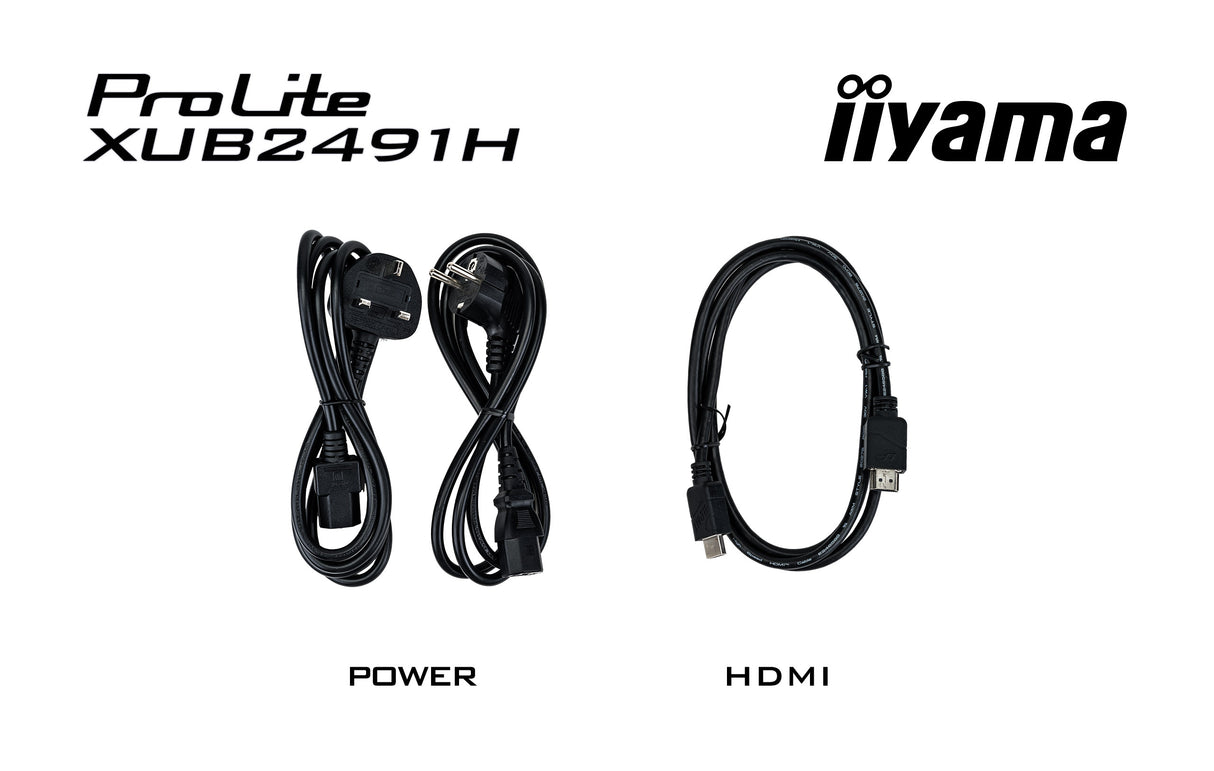Ecran PC - IIYAMA - 23,8 - Full HD - 100Hz - Dalle IPS - 0.5ms - Pied réglable + Pivot - Prolite XUB2491H-B1