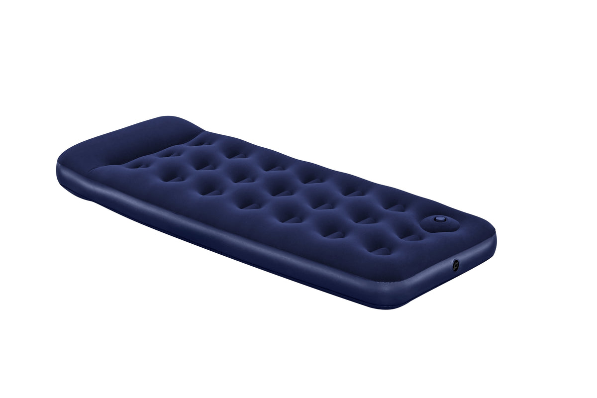 Matelas gonflable camping - BESTWAY - 1 place -185x76x22 cm avec pompe a pied intégrée