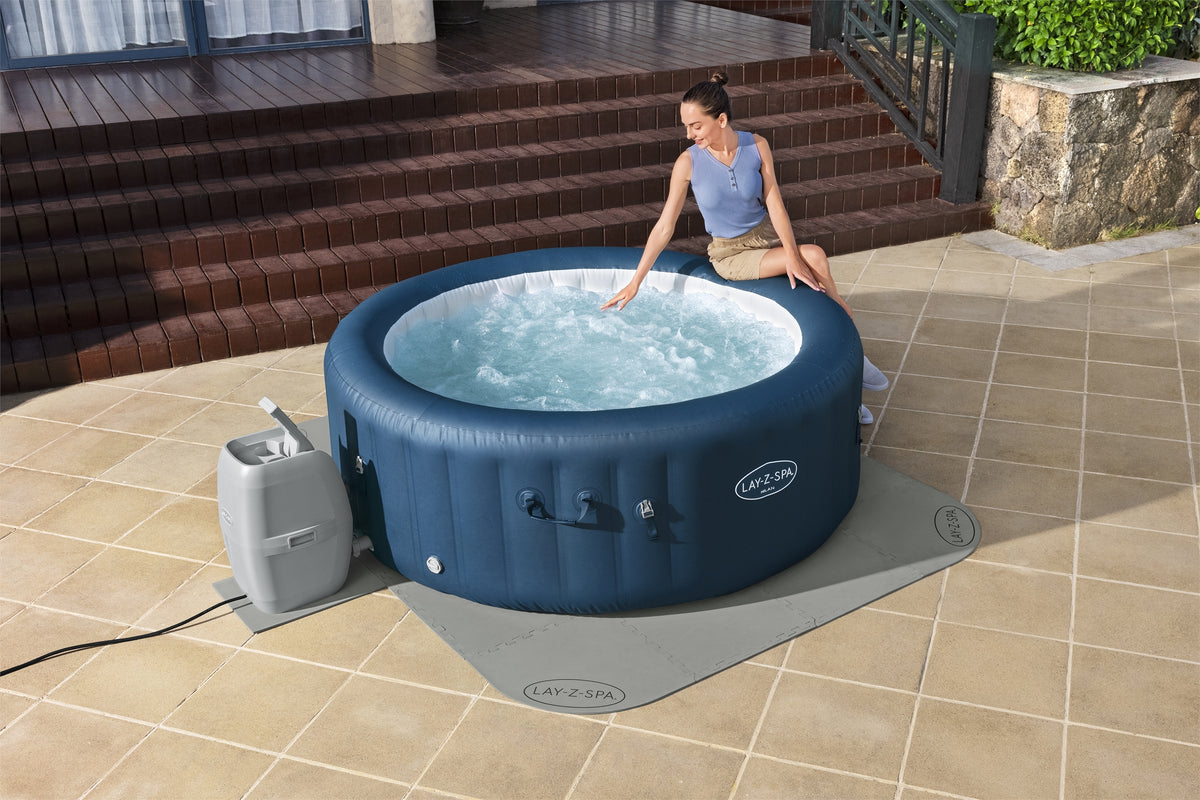 BESTWAY - Tapis de sol pour spa carré ou rond Lay-Z-Spa 196 x 196 cm
