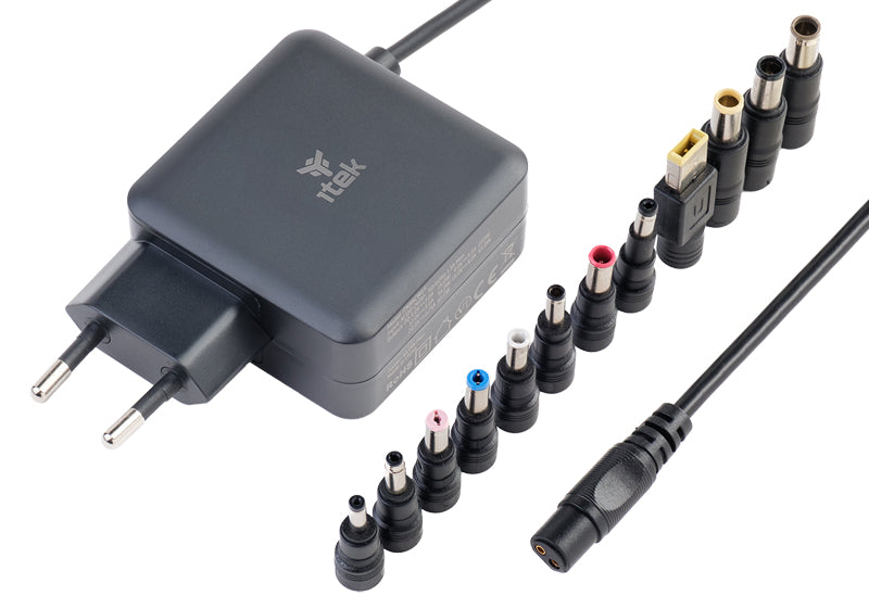 Chargeur universel Itek Slim pour ordinateur portable 65W (8 embouts)