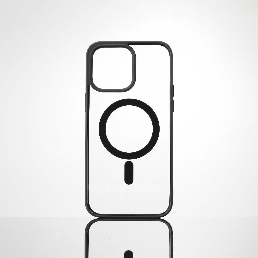 We Coque de protection RUBBER APPLE IPHONE 14 PRO MAX - Dos transparent contour